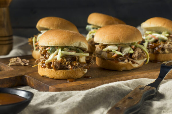 Homemade Pulled Pork Sliders with Barbecue Sauce