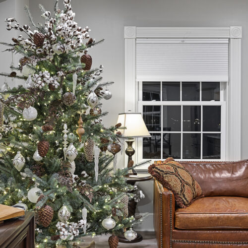 Christmas decor at The Lodge at The Inns at St. Albans